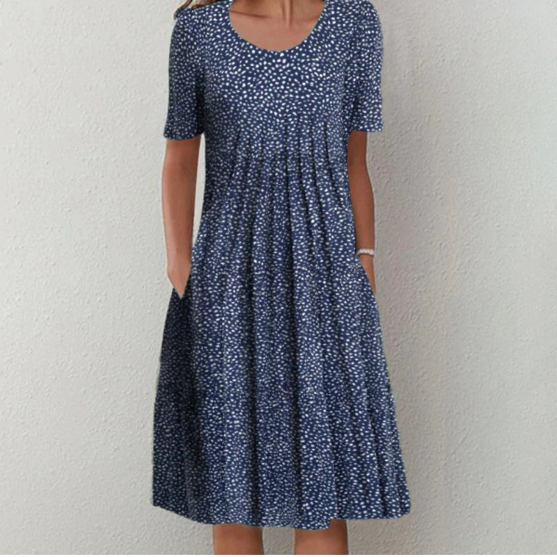 Gwendolyn™ | Stylish and Casual Floral Dress with Pockets