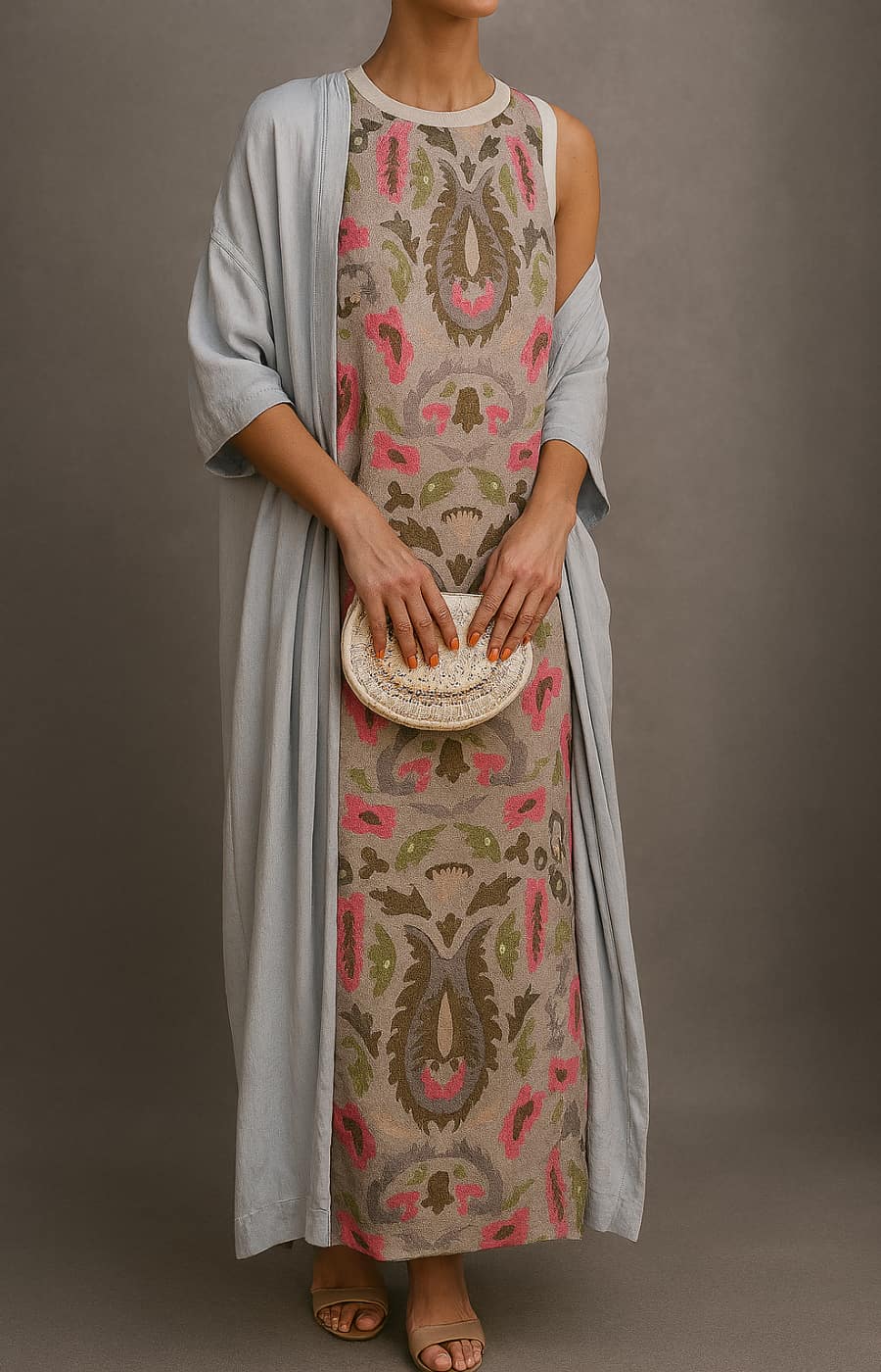 Alexia™ | Matching Long Dress & Coat Set