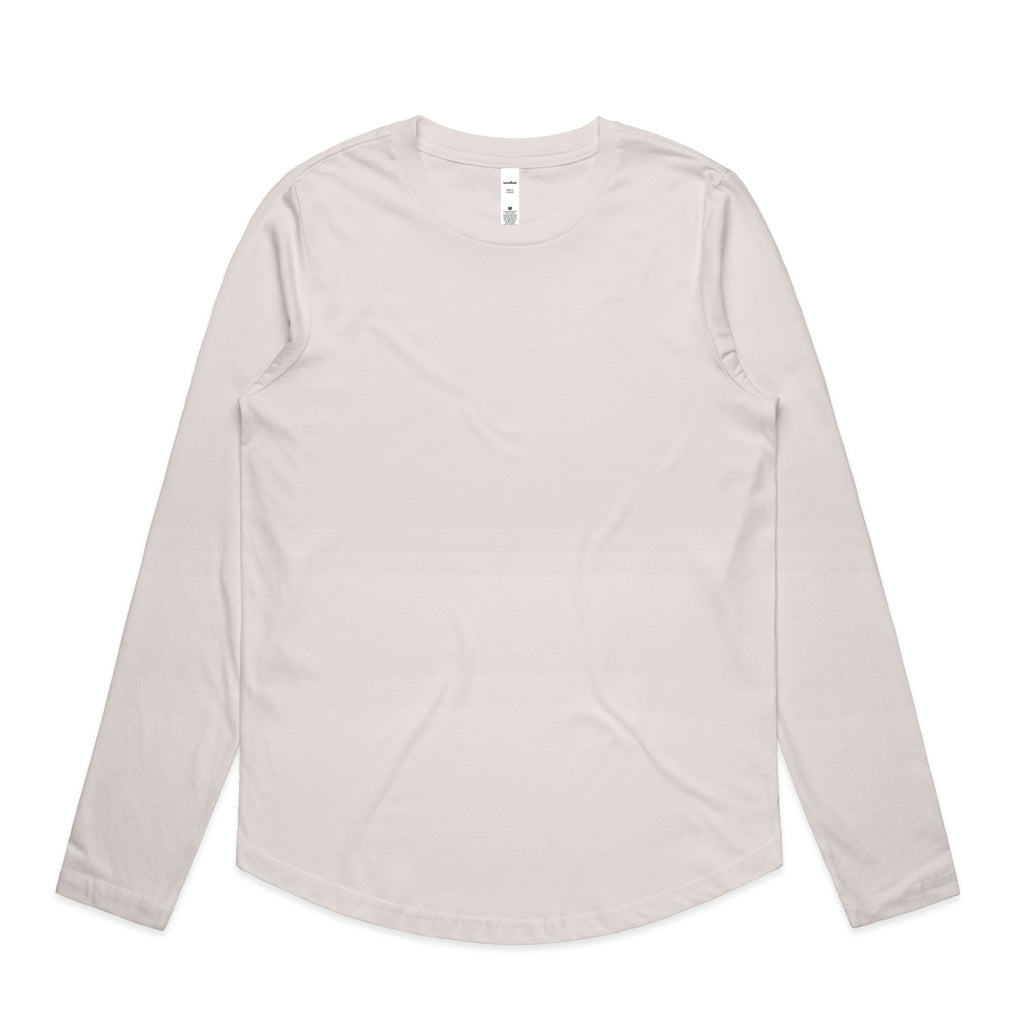 Women's Maple Curve Long Sleeve Tee | Arena Custom Blanks
